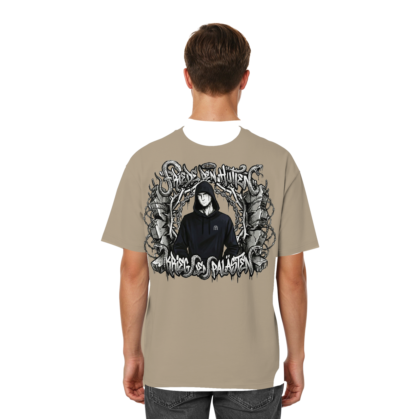 Friede den Hütten - Krieg den Palästen - Streetwear Oversized T-Shirt