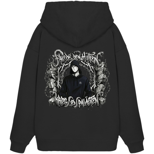 Friede den Hütten - Krieg den Palästen - Organic Oversize Hoodie
