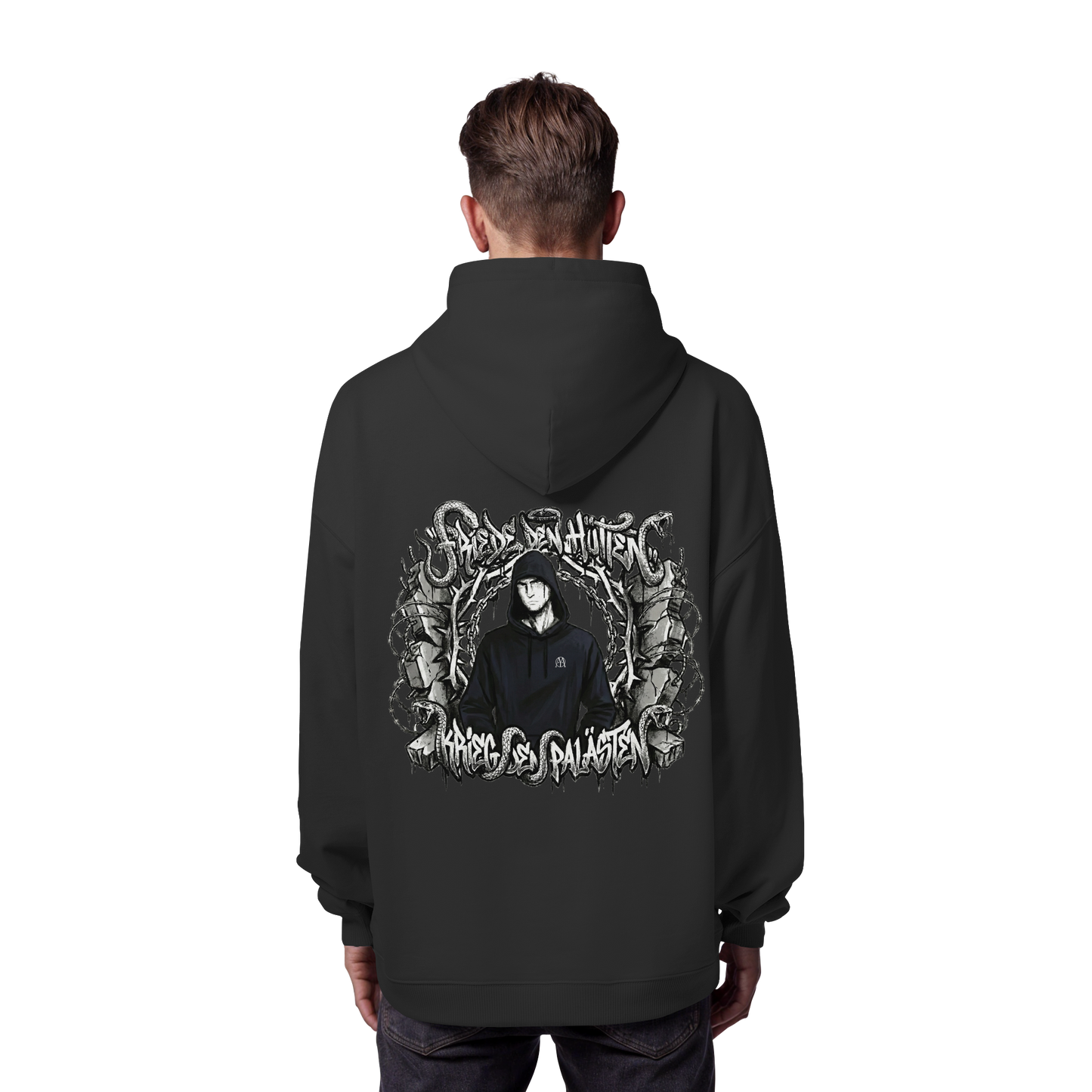 Friede den Hütten - Krieg den Palästen - Organic Oversize Hoodie