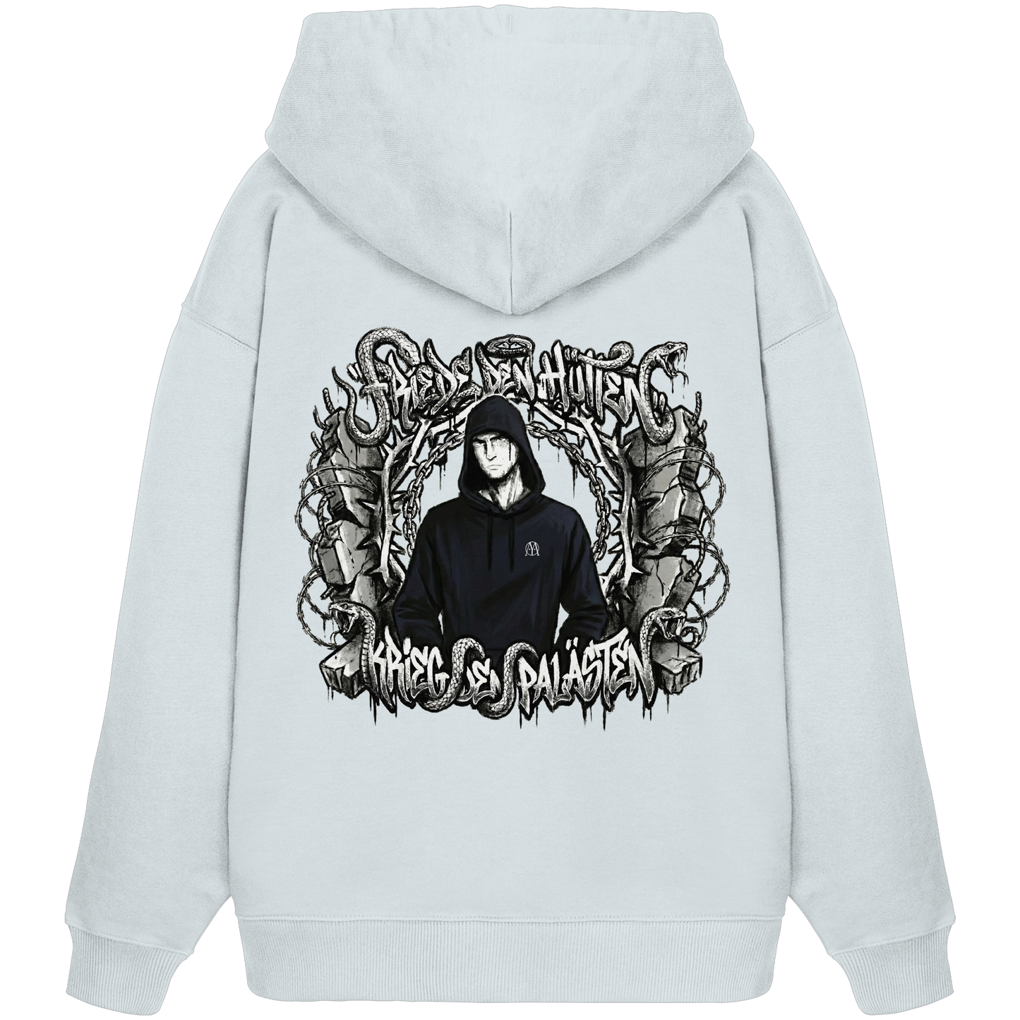 Friede den Hütten - Krieg den Palästen - Organic Oversize Hoodie