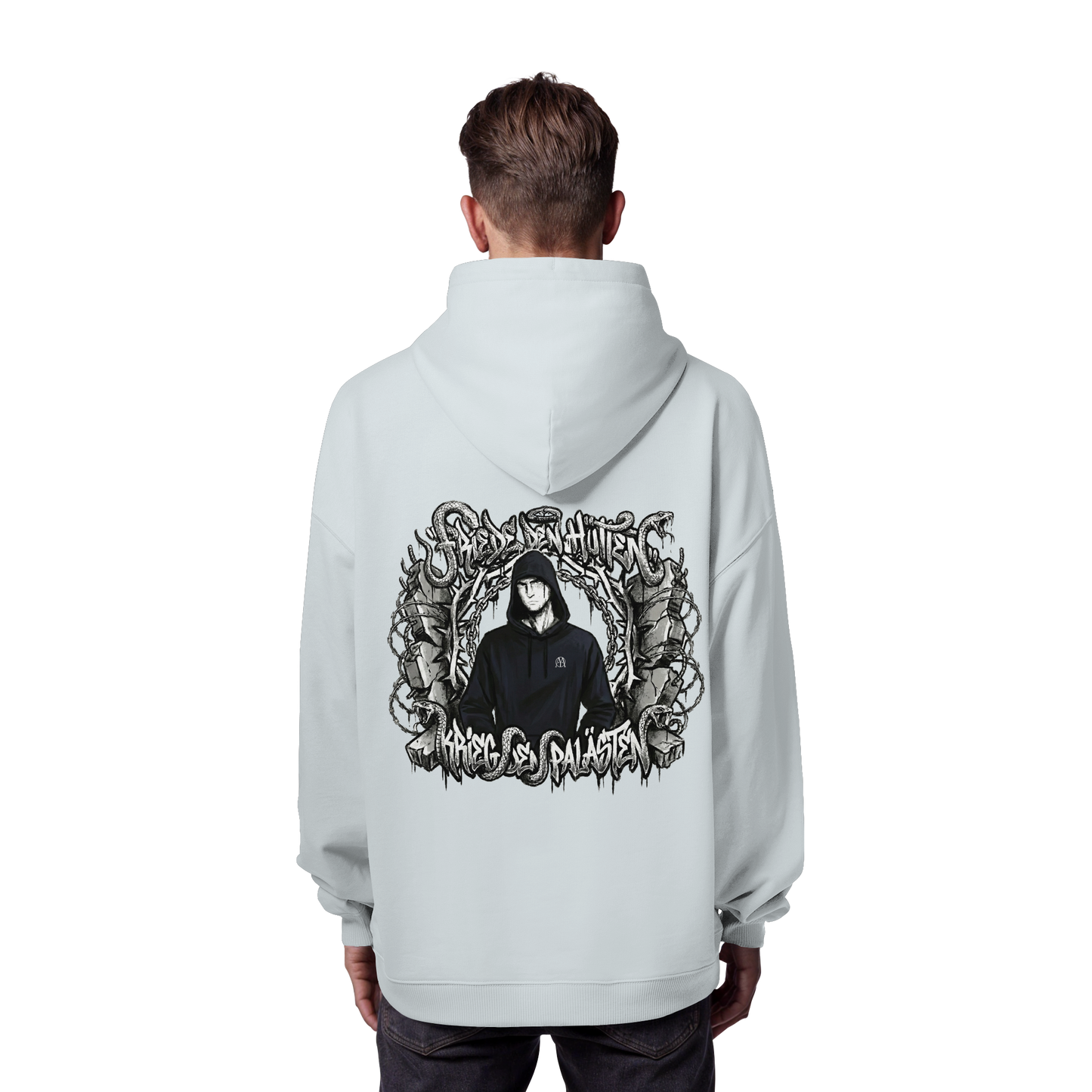 Friede den Hütten - Krieg den Palästen - Organic Oversize Hoodie