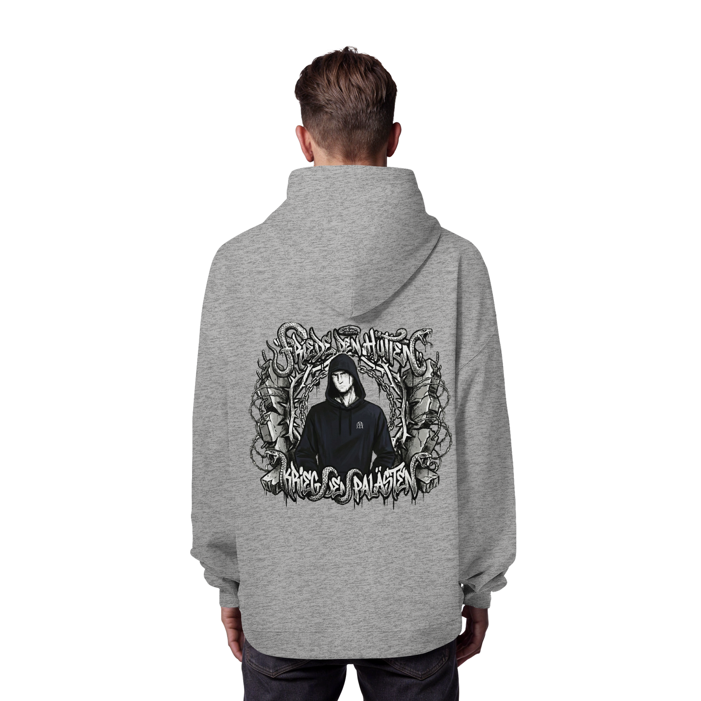 Friede den Hütten - Krieg den Palästen - Organic Oversize Hoodie