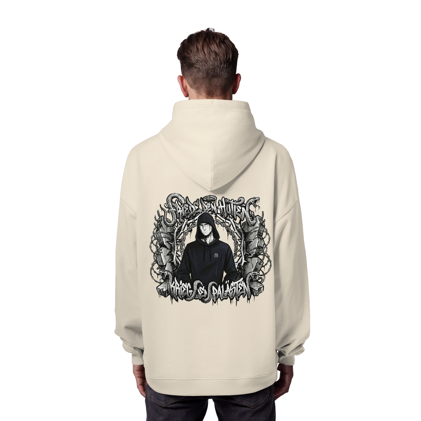 Friede den Hütten - Krieg den Palästen - Organic Oversize Hoodie