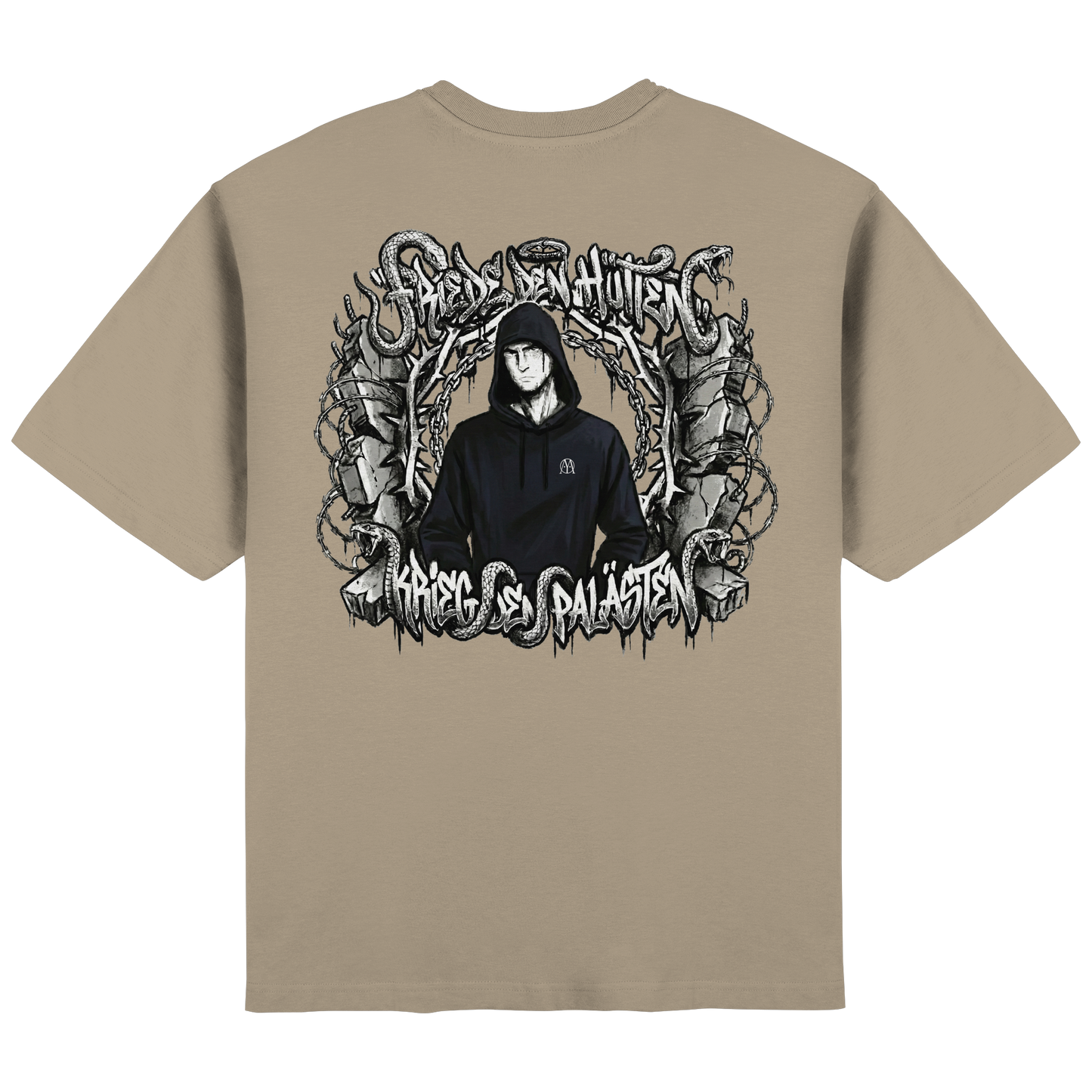 Friede den Hütten - Krieg den Palästen - Streetwear Oversized T-Shirt