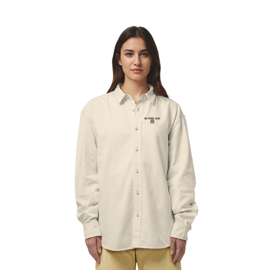 Massafari Organic Relaxed Button-Up Shirt – No More War
